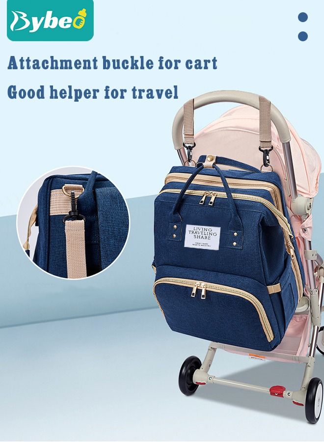 Baby Diaper Bag Backpack, Multifunction Diapers Changing Station for Boys Girls Outdoor and Travel, Infant Shower Gifts, Large Capacity, 900d Oxford, USB Port