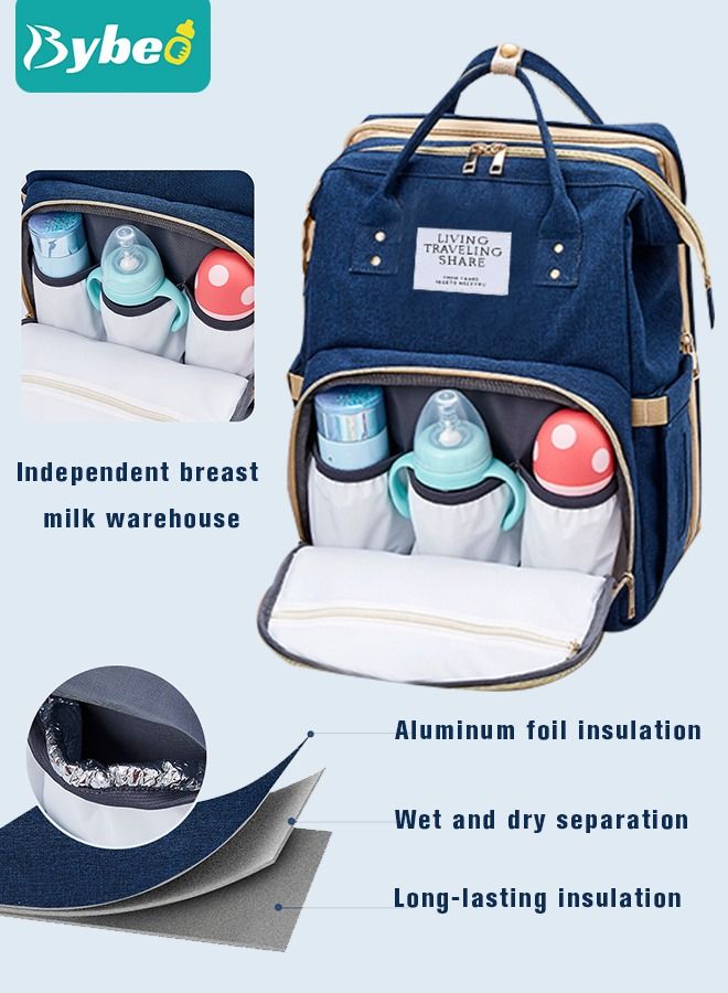 Baby Diaper Bag Backpack, Multifunction Diapers Changing Station for Boys Girls Outdoor and Travel, Infant Shower Gifts, Large Capacity, 900d Oxford, USB Port