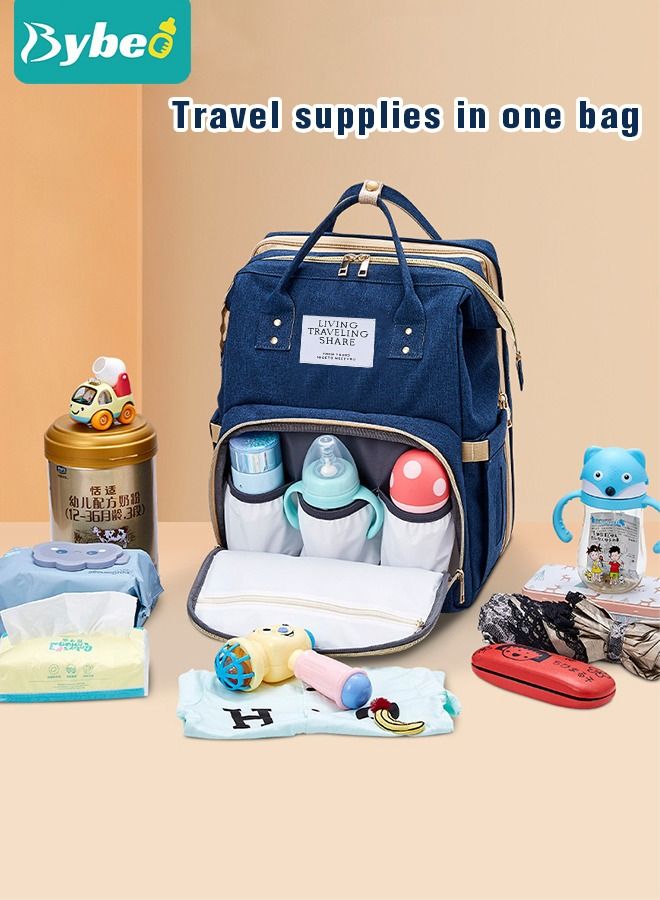 Baby Diaper Bag Backpack, Multifunction Diapers Changing Station for Boys Girls Outdoor and Travel, Infant Shower Gifts, Large Capacity, 900d Oxford, USB Port