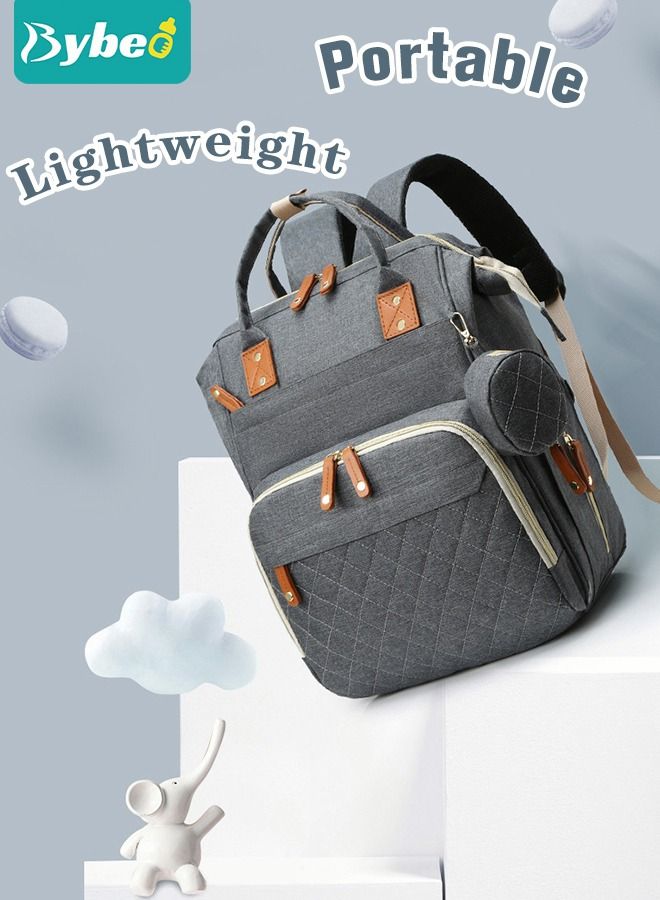 Diaper Bag Backpack, Multifunction Travel Back Pack Maternity Baby Changing Bags, Large Capacity, Waterproof and Stylish