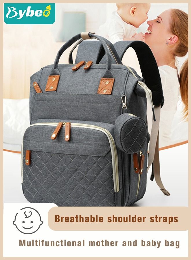 Diaper Bag Backpack, Multifunction Travel Back Pack Maternity Baby Changing Bags, Large Capacity, Waterproof and Stylish