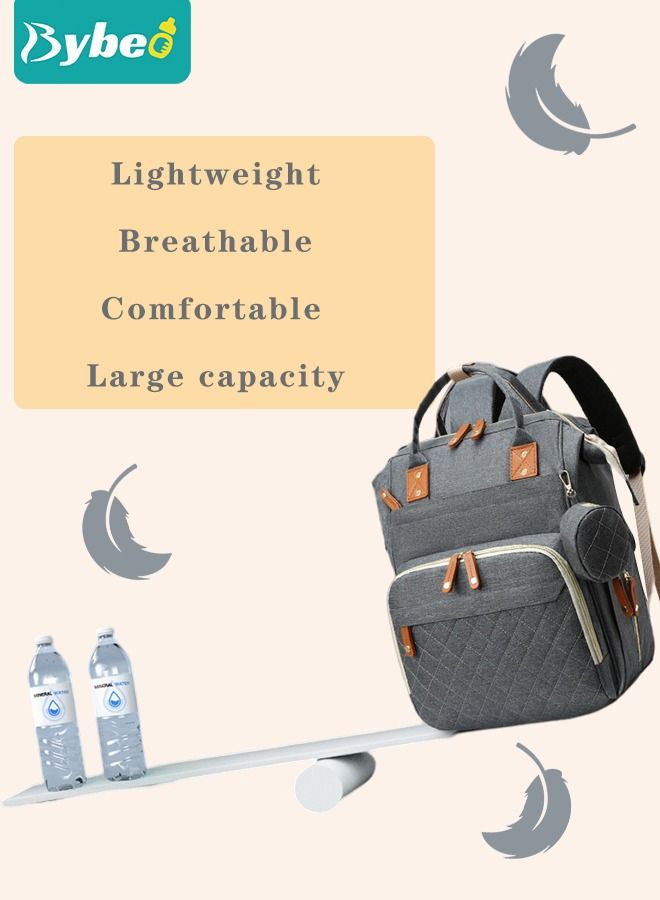 Diaper Bag Backpack, Multifunction Travel Back Pack Maternity Baby Changing Bags, Large Capacity, Waterproof and Stylish