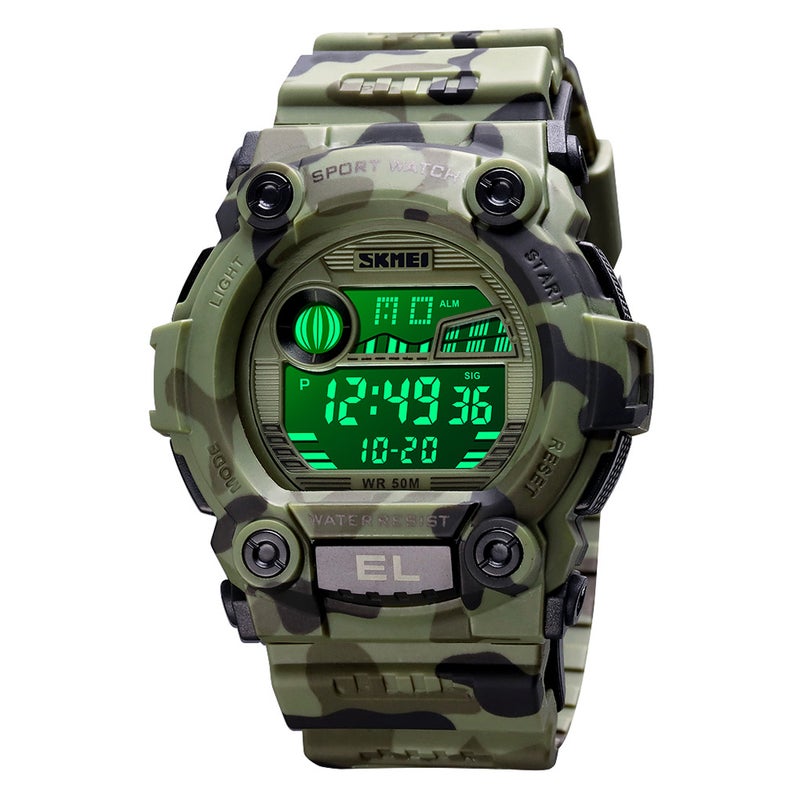 boys Digital Silicone Watch J4605GR-L-KM