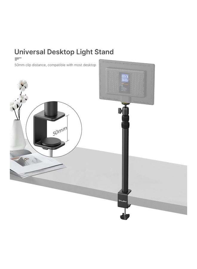 Height Adjustable Table Stand Black