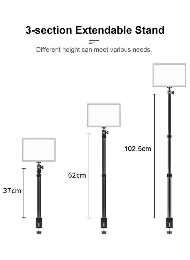 Height Adjustable Table Stand Black