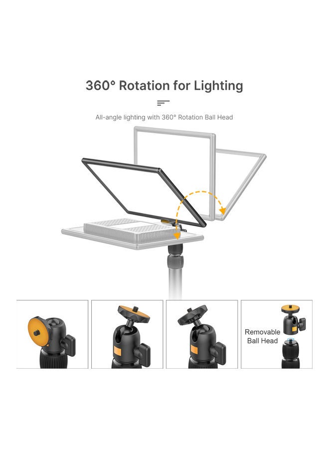 Height Adjustable Table Stand Black