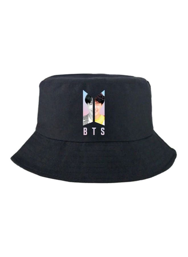 J-Hope Printed Bucket Hat Black/Yellow/Grey