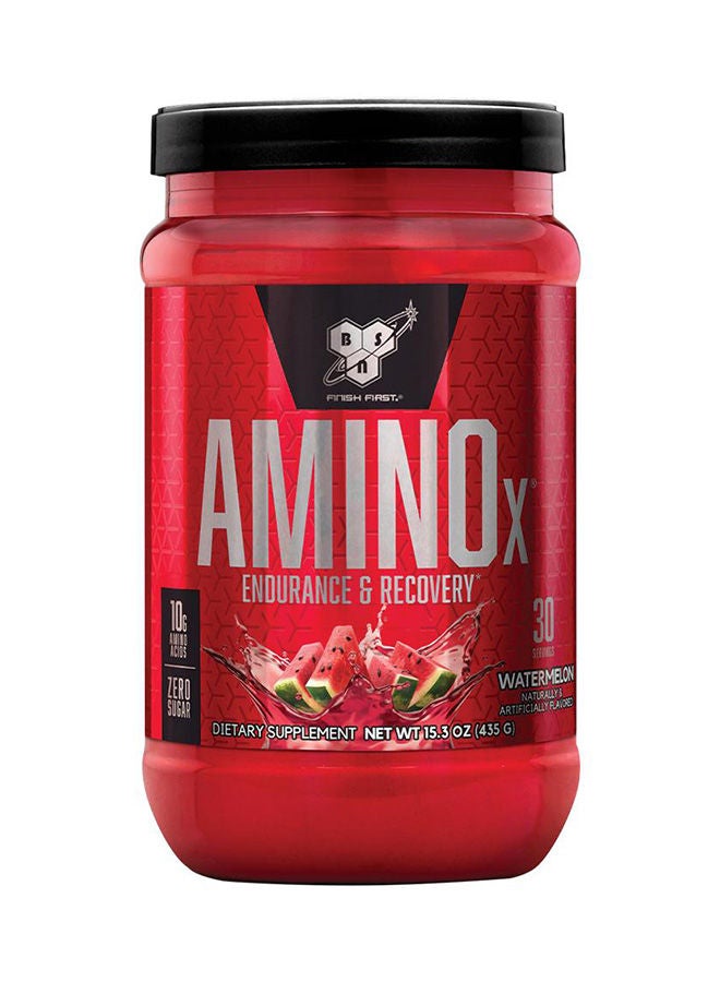 Amino Energy Powder for Endurance and Recovery, Effervesent Instantized Amino Acids, Dietary Supplement - Watermelon 435 Grams,  30 Servings