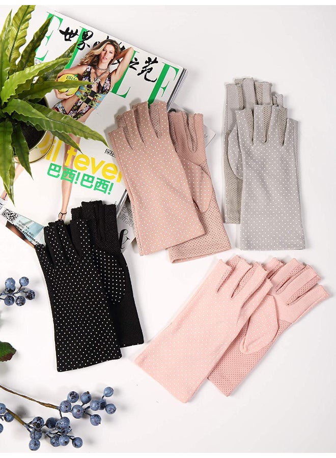 4 Pair Casual Printed Gloves Multicolour