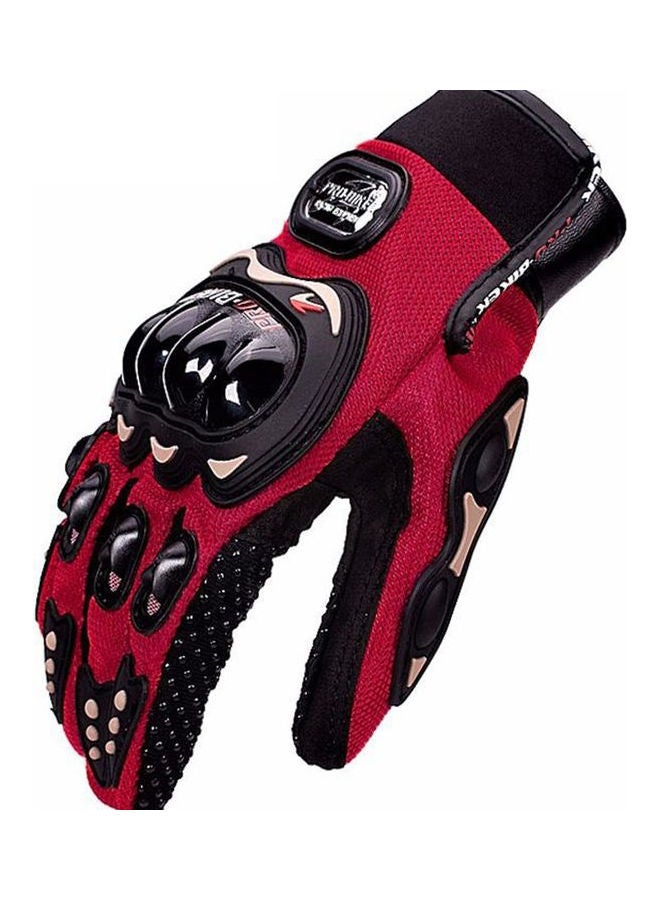 Motorcycle Riding Gloves Red/Black