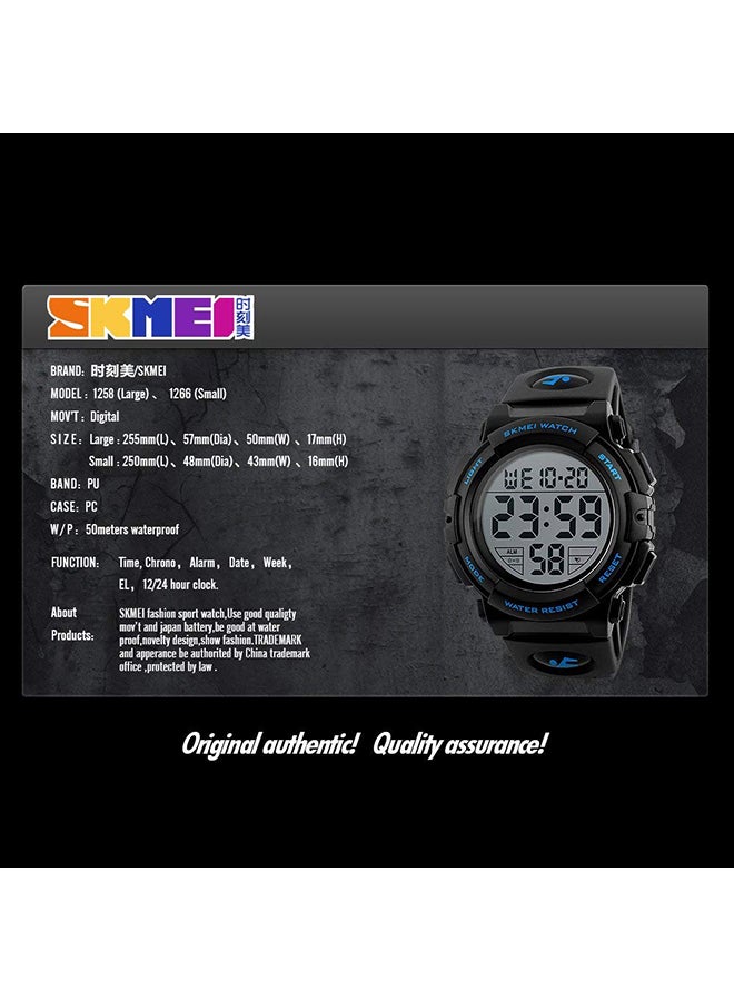 Boys' Silicone Digital Watch 1836