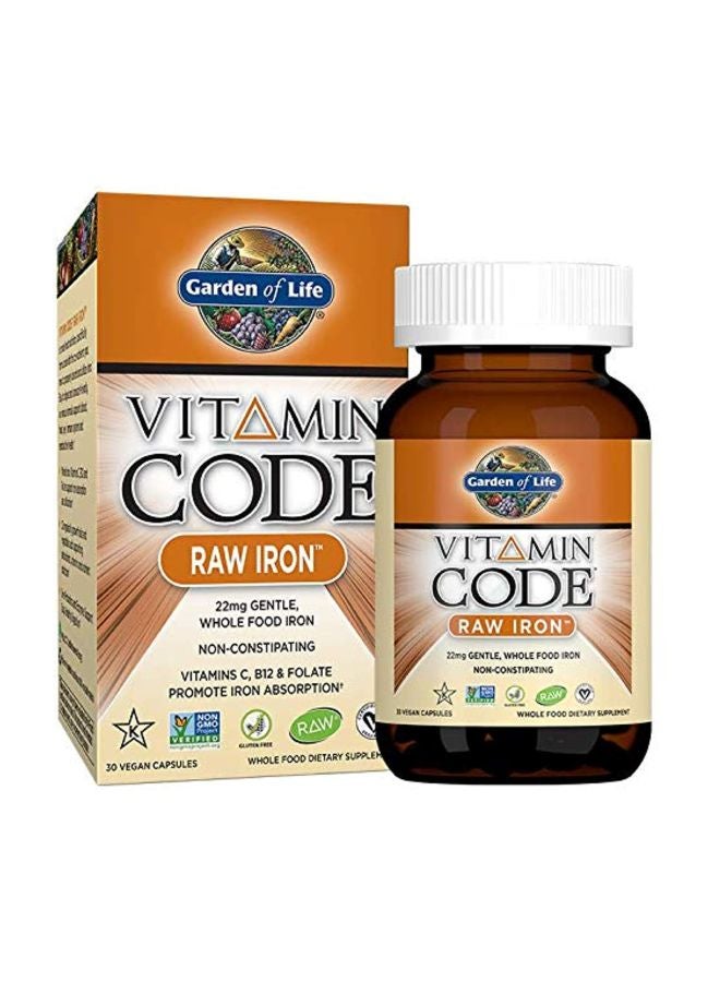 Iron Complex Vitamin Supplement 22 mg - 30 Capsules