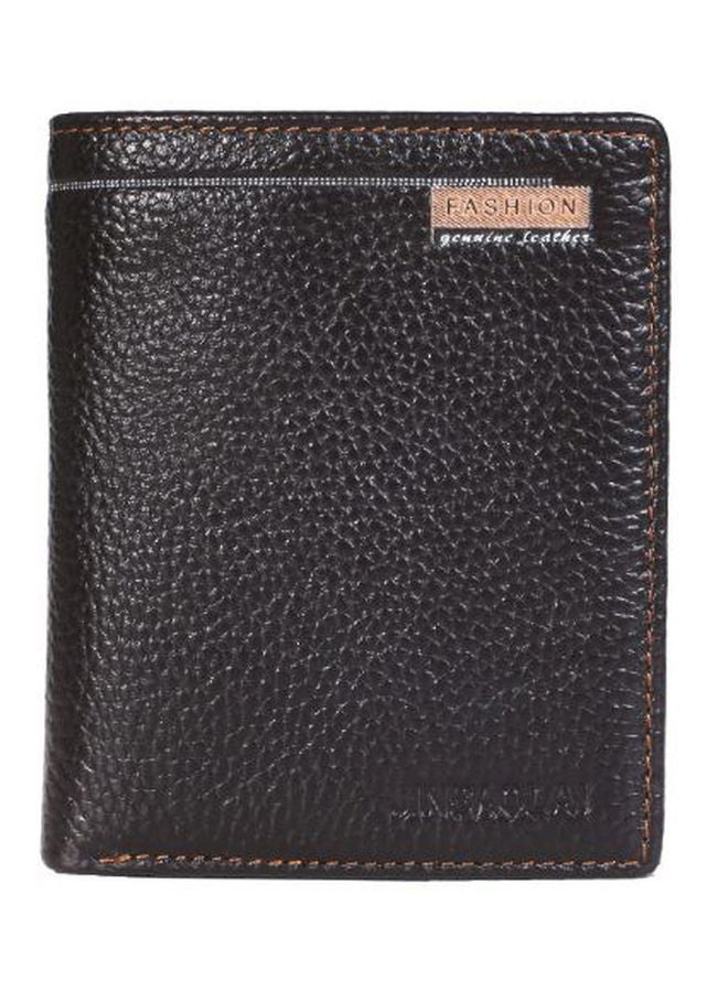 Leather Wallet And Card Holder Black