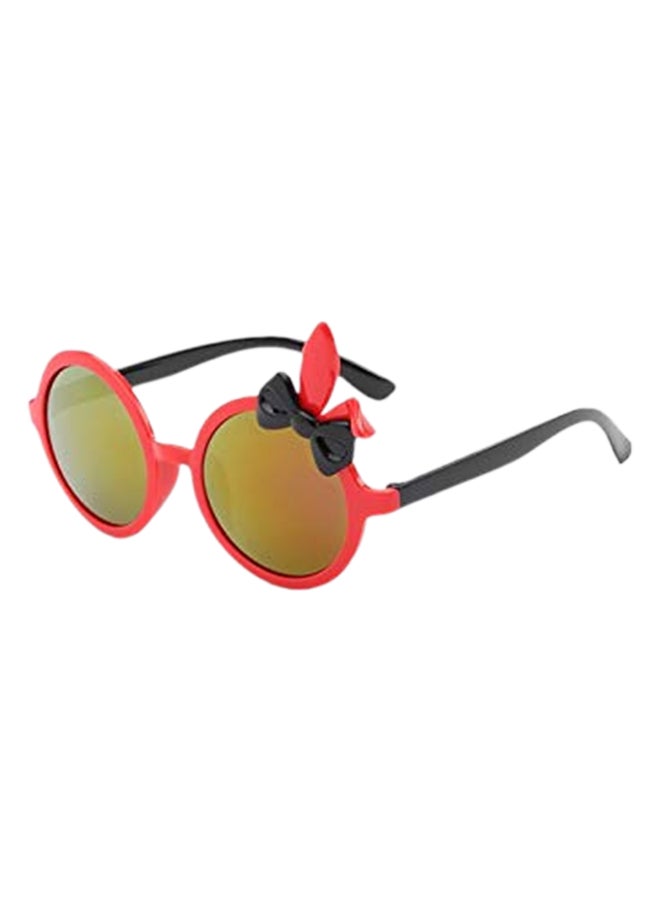 Girls' UV400 Cute Rabbit Ears Bowknot Round Sunglasses