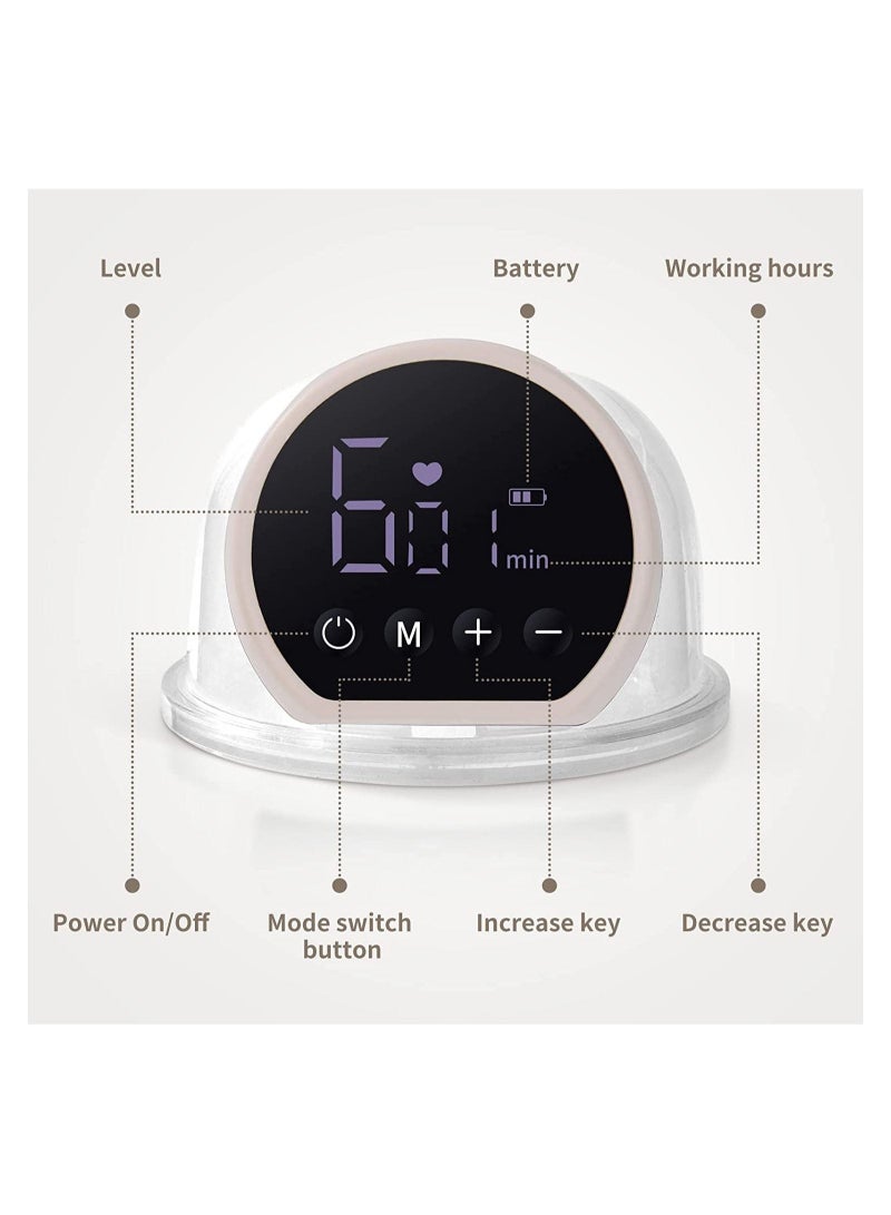 Rechargeable Electric Wearable Breast Pump With 3 Modes 9 Levels,Memory Function, Massage Mode