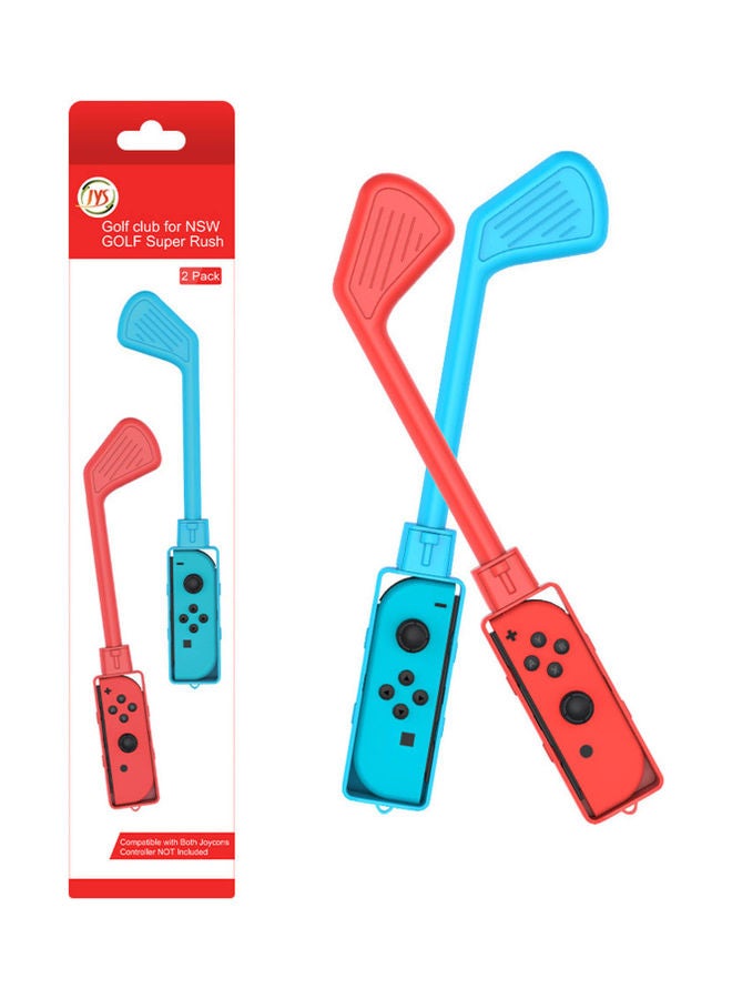 2-Piece Left and Right Hands Golf Clubs Replacement for N-Switch Joy-Con