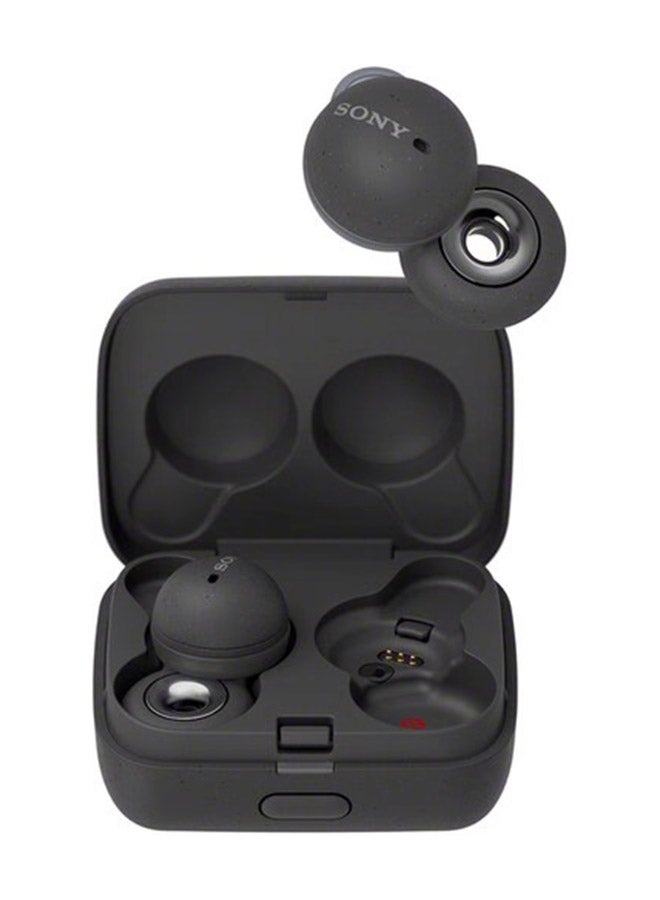 Linkbuds Open Ring Design Truly Wireless Earbuds With Charging Case Black