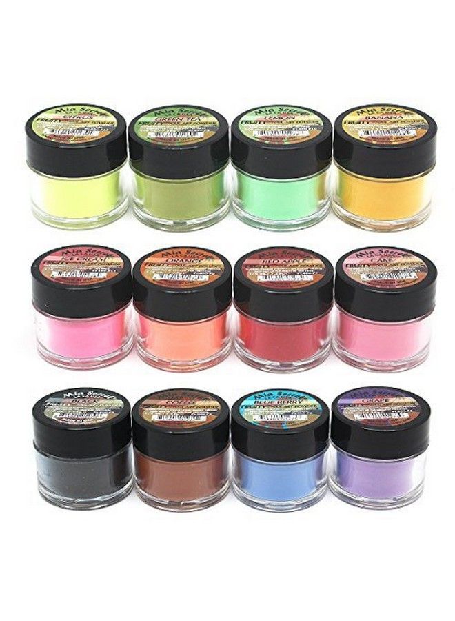 Fruity Collection Nail Acrylic Powder Set Of 12