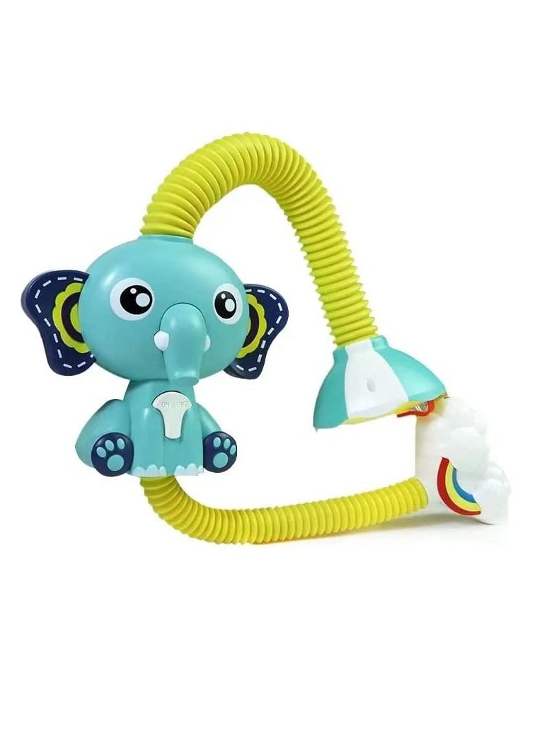 COOLBABY boy children bath toys bathroom water toys elephant shower head mint green