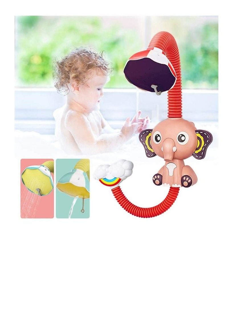 COOLBABY boy children bath toys bathroom water toys elephant shower head mint green