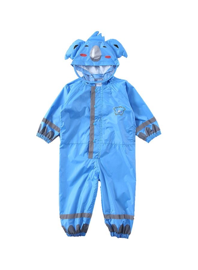 Cartoon Designed Breathable Raincoat Blue/Grey/Red