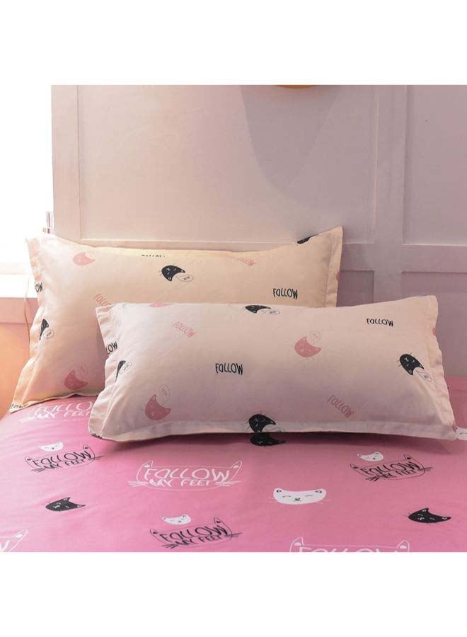 4-Piece European Style Luxury Jacquard Single Bedding Set Polyester Multicolour