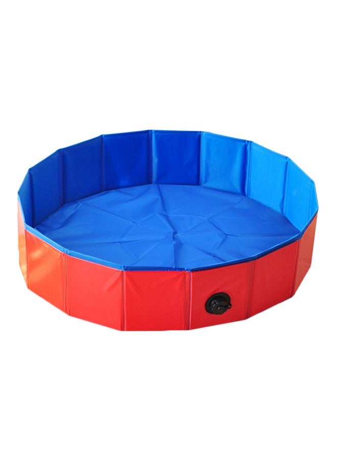Foldable Pet Bathing Tub Red/Blue