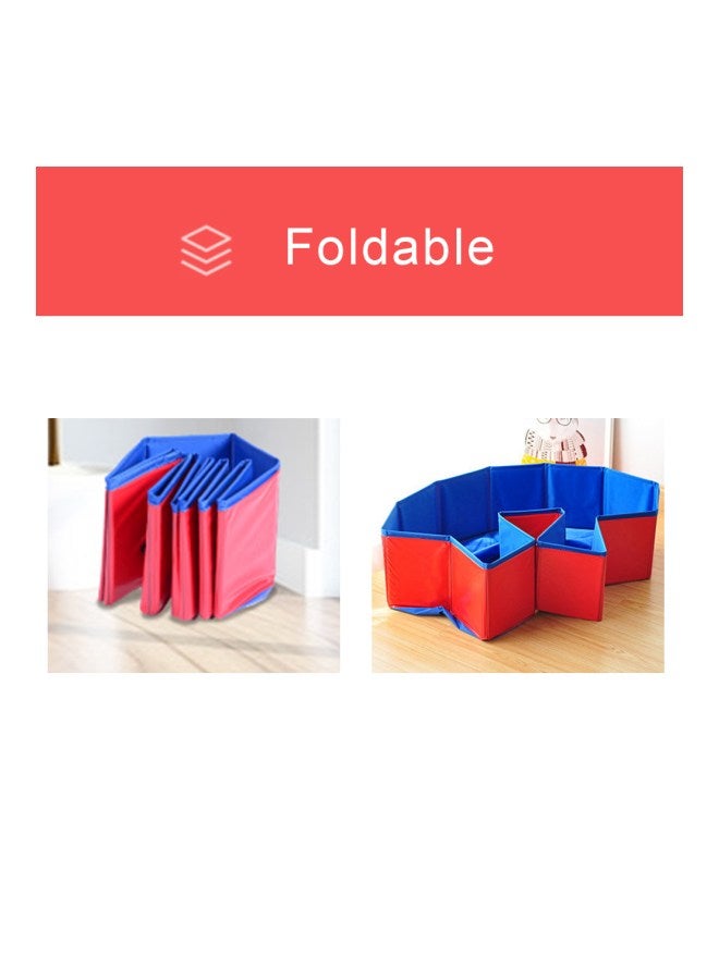 Foldable Pet Bathing Tub Red/Blue