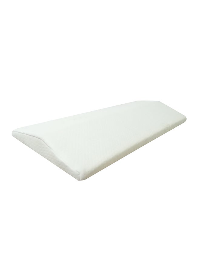 Comfortable Lumbar Support Pillow Cotton white 25x60x5cm