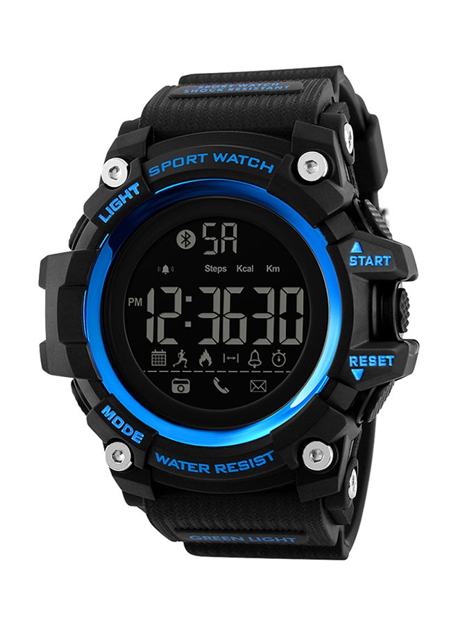 SKMEI Smart Watch 1385 50M Waterproof Watch with Pedometer, Calories, Sleeping Monitor, Call Remind - Blue Blue