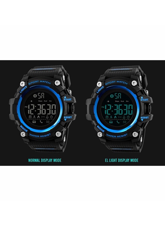 SKMEI Smart Watch 1385 50M Waterproof Watch with Pedometer, Calories, Sleeping Monitor, Call Remind - Blue Blue