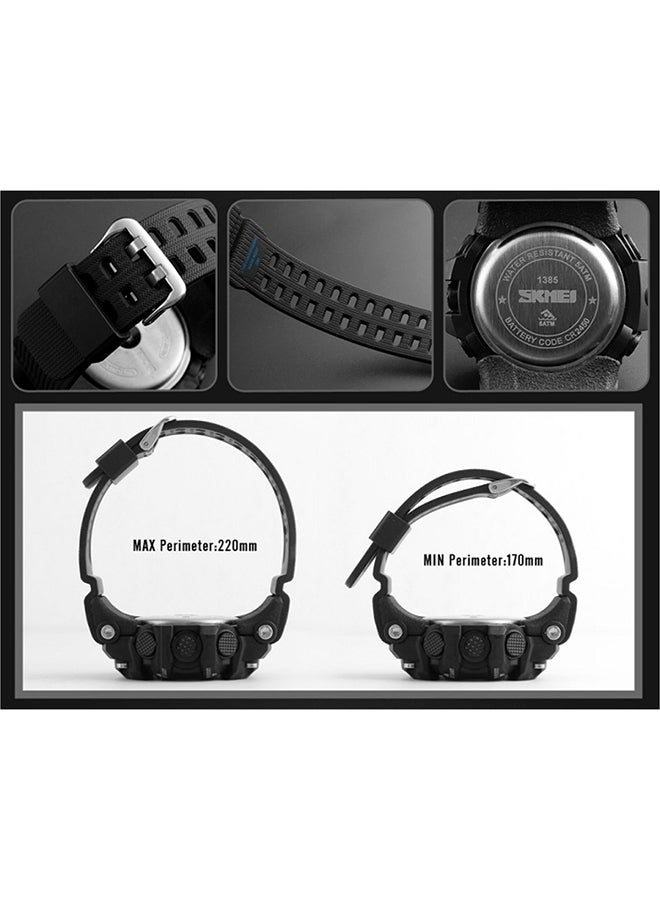 SKMEI Smart Watch 1385 50M Waterproof Watch with Pedometer, Calories, Sleeping Monitor, Call Remind - Blue Blue
