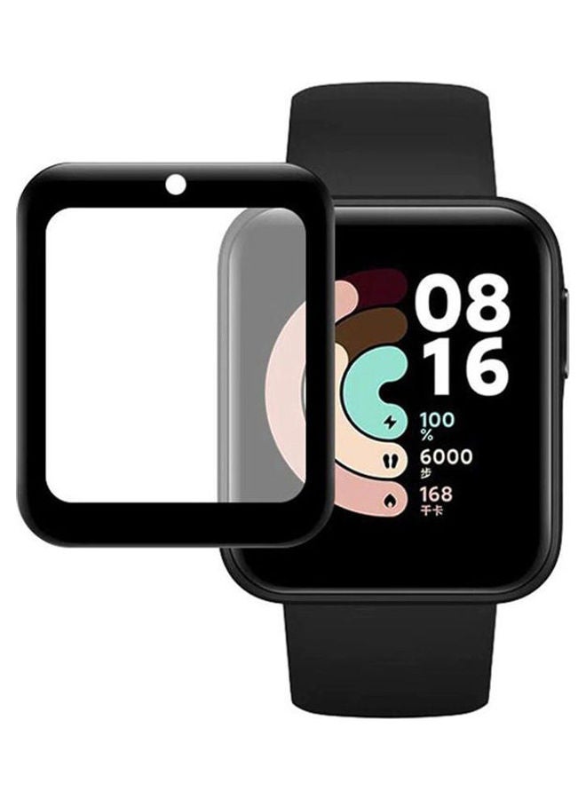 For Xiaomi Mi Watch Lite Screen Protector Smart Watch For Xiaomi Redmi Watch Curved Full Screen Soft Film Black-Clear