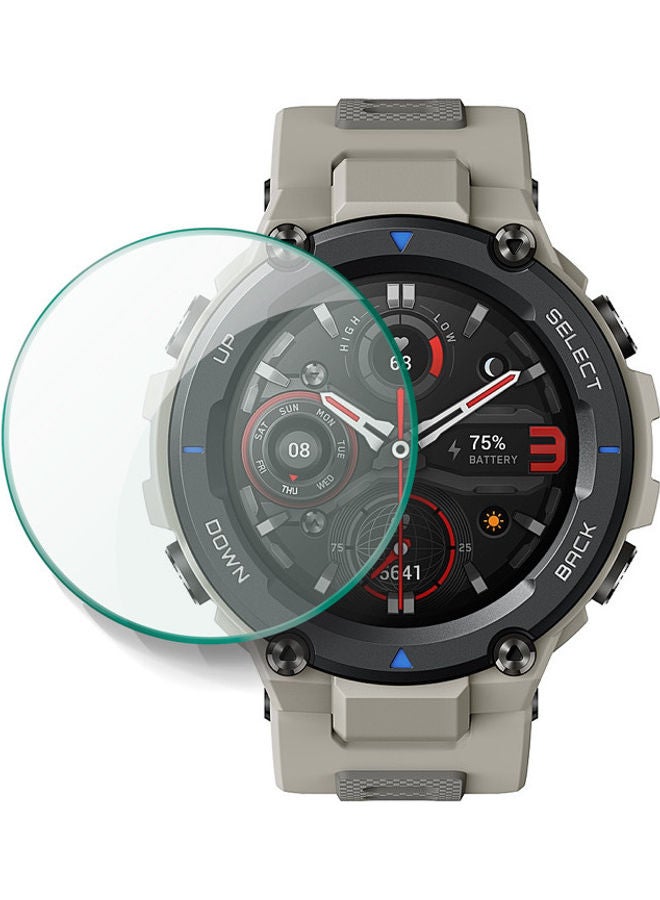 Tempered Glass Screen Protector For Amazfit T-Rex Pro Smartwatch Clear