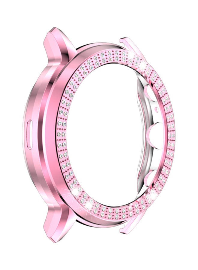 Stylish Rhinestone Smart Watch Protection Cover Case for Fossil Gen 5 Carlyle 11.5x7.5x1cm Pink