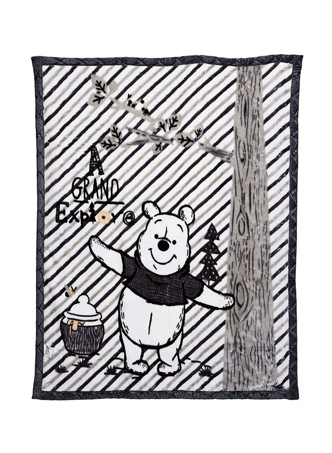 Winnie The Poo  Design Blanket Polyester Multicolour 105x135centimeter