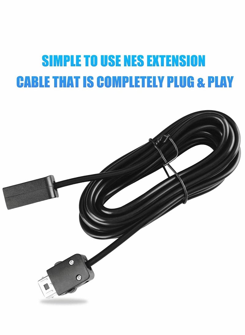 Controller Extension Cable for Nintendo SNES Classic Controller, 2pcs 3m (10ft) Accessories Compatible Super (2017) and Mini NES (2016)