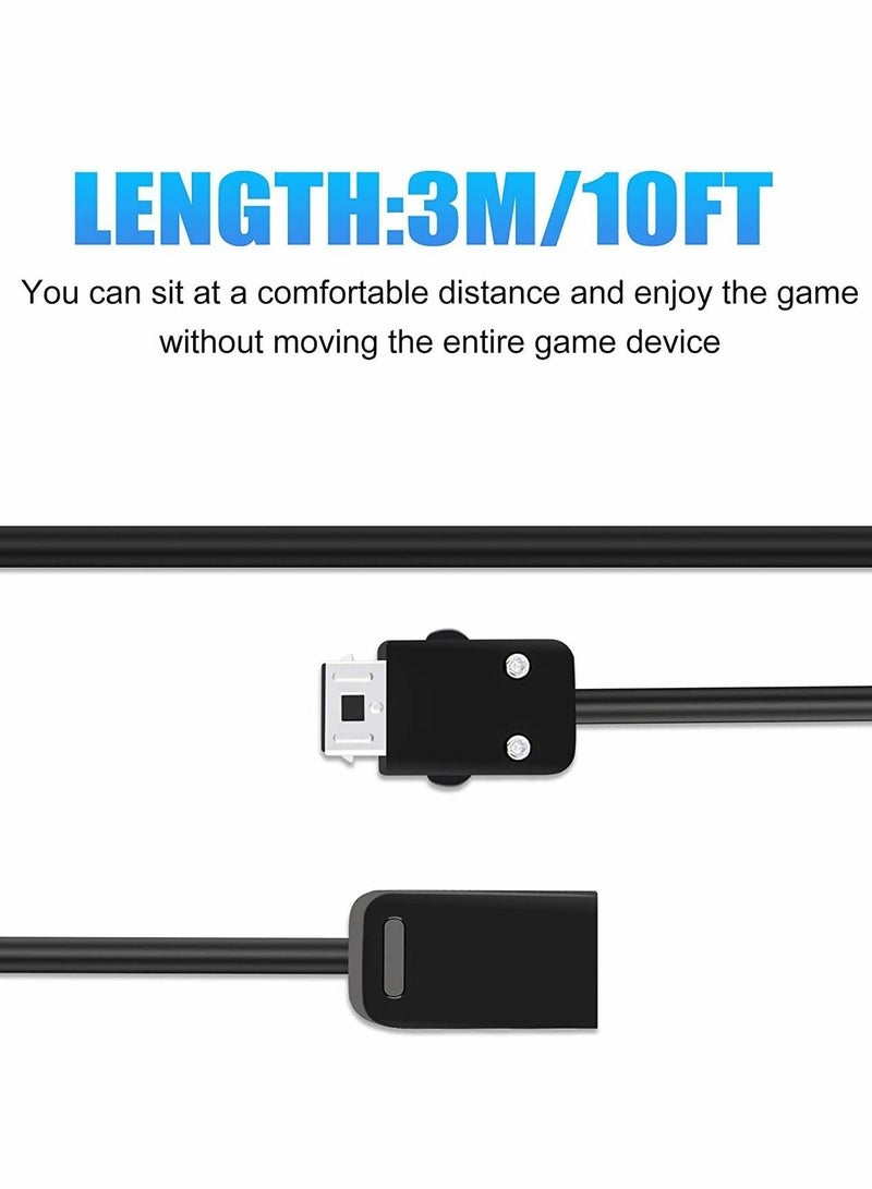 Controller Extension Cable for Nintendo SNES Classic Controller, 2pcs 3m (10ft) Accessories Compatible Super (2017) and Mini NES (2016)