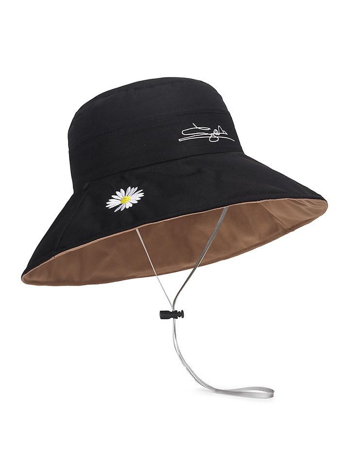 Little daisy beach hat ladies big brim hat sun protection hat