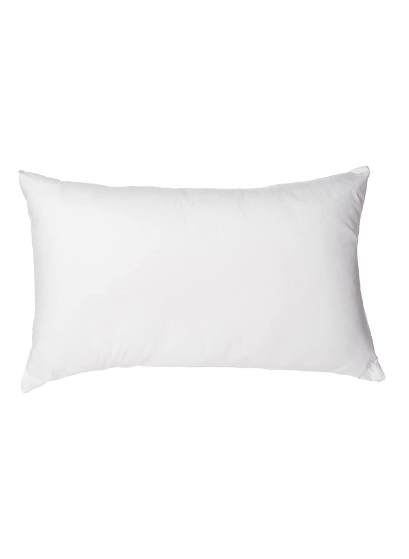 Hollow Fiber Pillows Set of 2 for Stomach and Back Sleepers Super Soft Hotel Quality, Standard Size Bed Pillow is Wrinkle Resistant and Breathable (White)