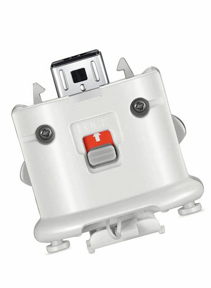 Wii Motion Plus Adapter for Adapter-Sensor Accelerator and Compatible Nintendo Remote Controller(White 1 pcs)