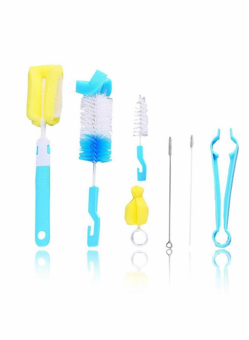 Bottle Cleaning Brush Set & Nylon Pipe Cleaner Set,Multipurpose Brushes for Narrow Neck Bottles, Tea Kettle Spout and More