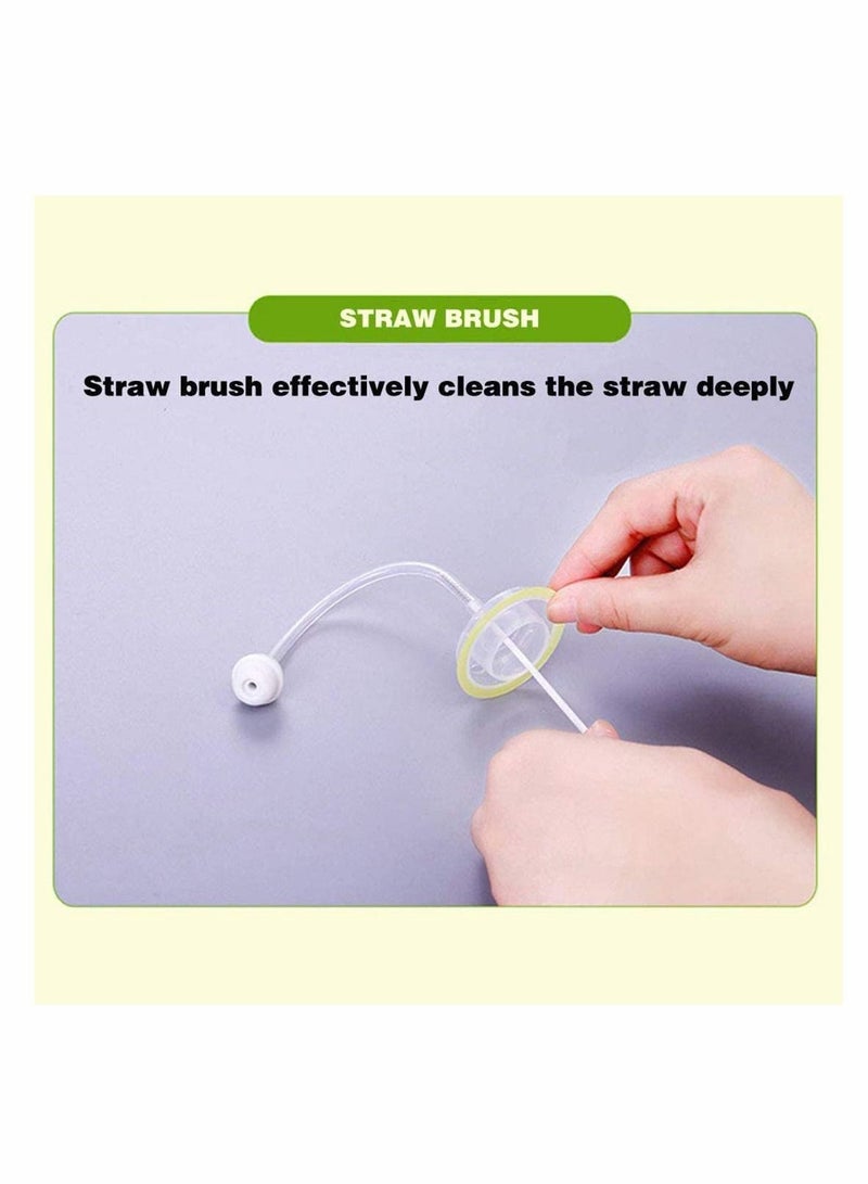 Bottle Cleaning Brush Set & Nylon Pipe Cleaner Set,Multipurpose Brushes for Narrow Neck Bottles, Tea Kettle Spout and More