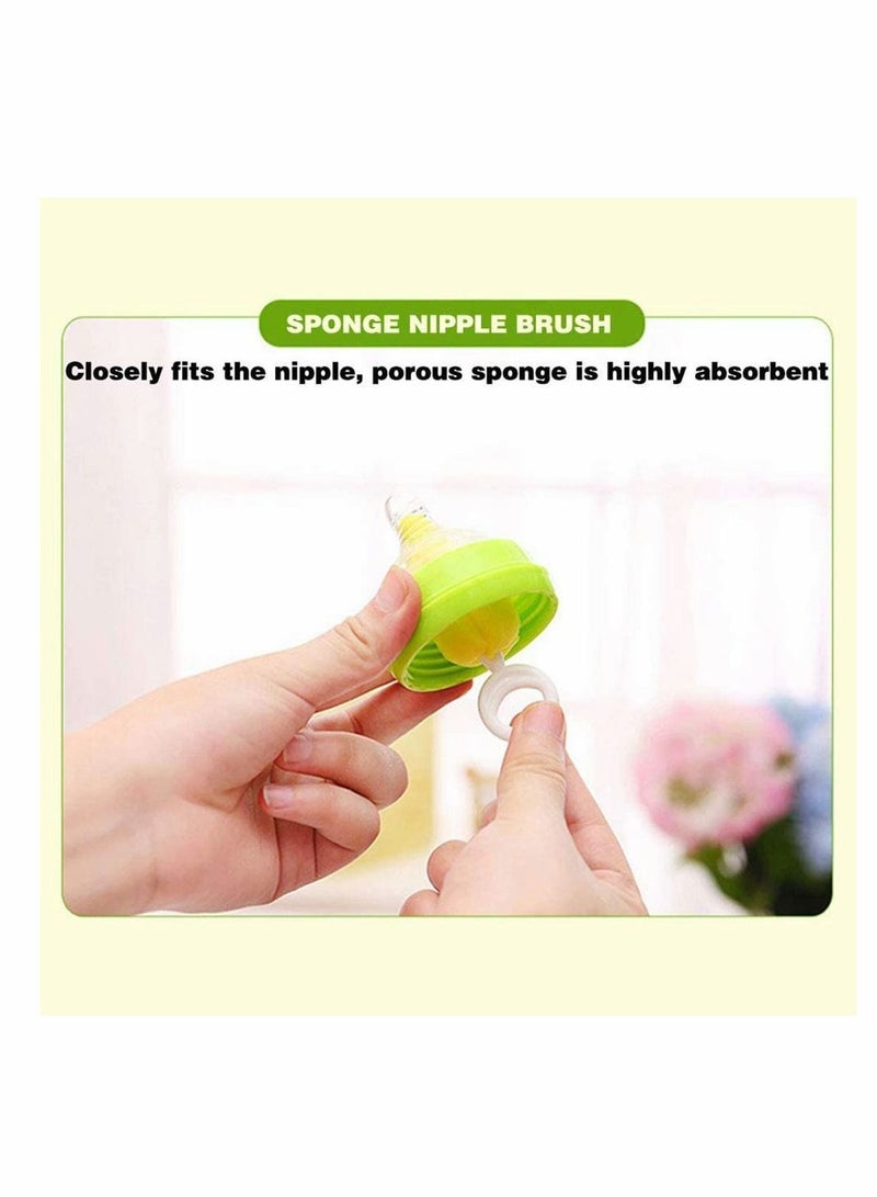 Bottle Cleaning Brush Set & Nylon Pipe Cleaner Set,Multipurpose Brushes for Narrow Neck Bottles, Tea Kettle Spout and More