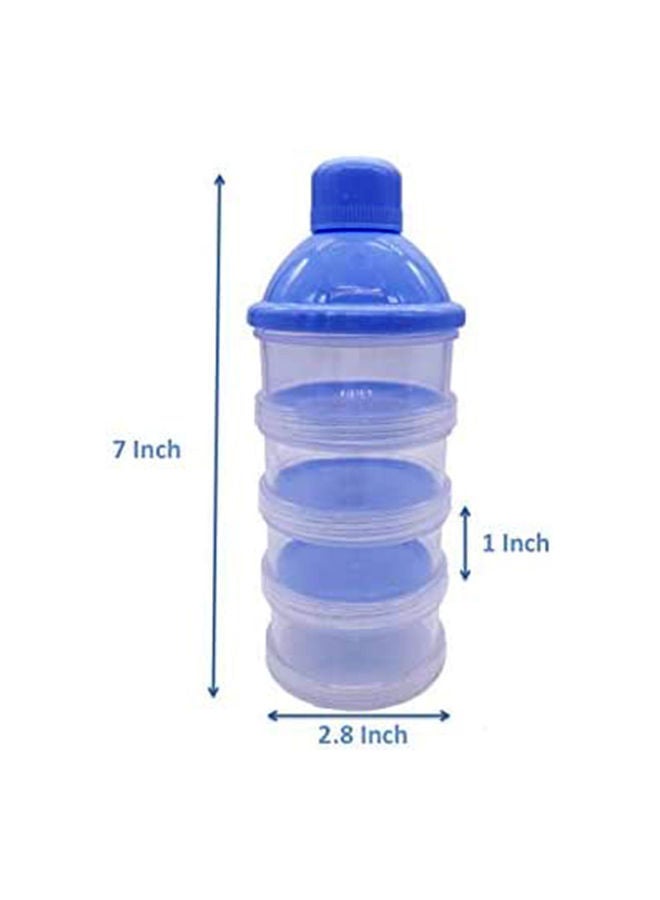3-Layer Portable Leak Proof Baby Milk Powder Container With Bottle Neck Design