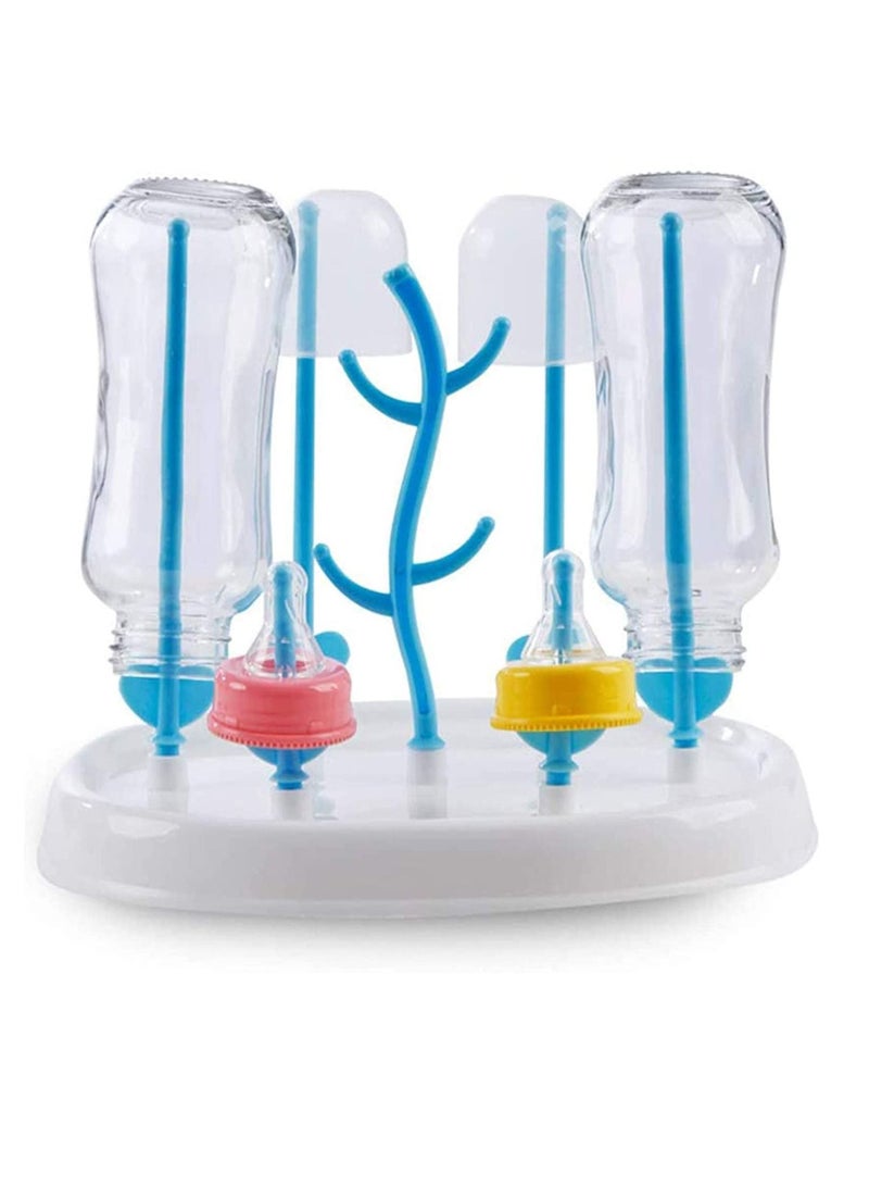 Baby Bottle Drying Rack with Removable Water Tray for Bottles and Accessories, Ideal Bottles, Teats, Cups, Pump Parts Accessories