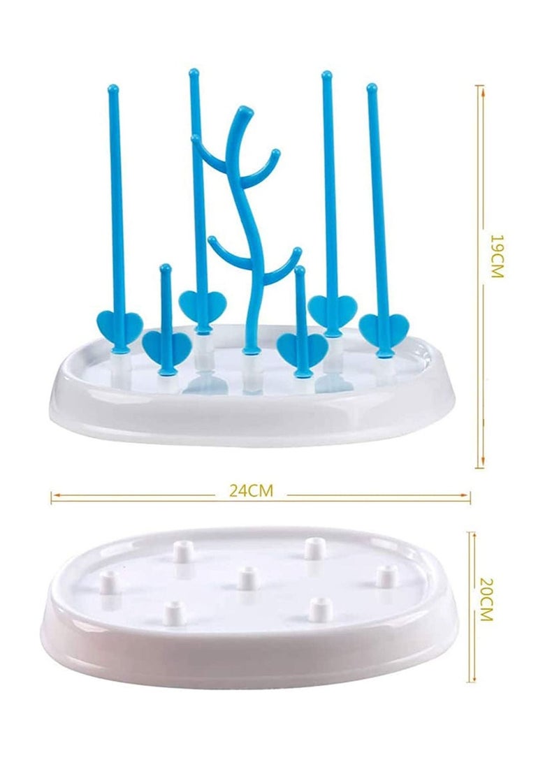 Baby Bottle Drying Rack with Removable Water Tray for Bottles and Accessories, Ideal Bottles, Teats, Cups, Pump Parts Accessories