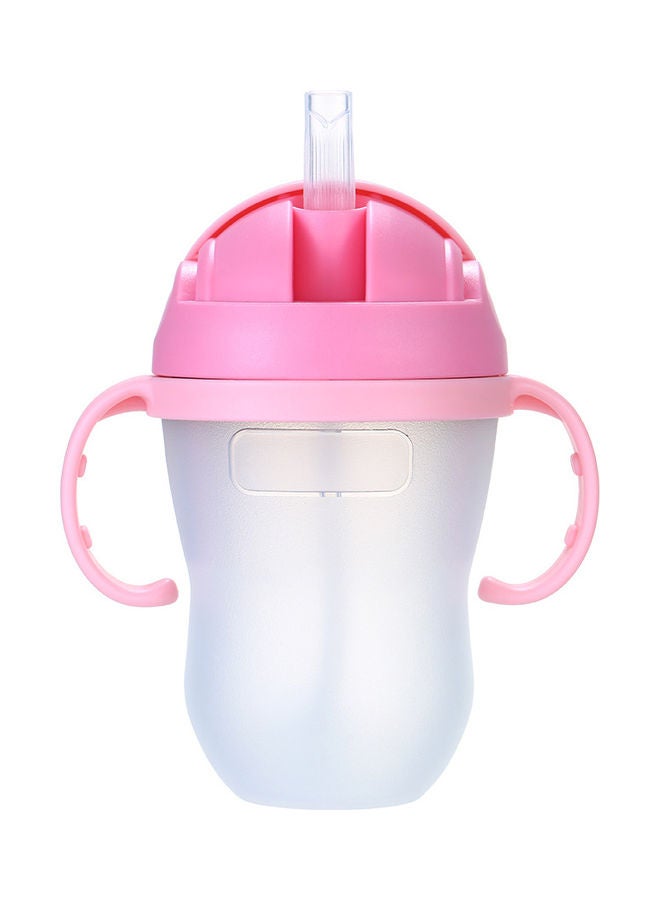 240Ml Baby Wide Mouth Feeding Water Bottle With Straw