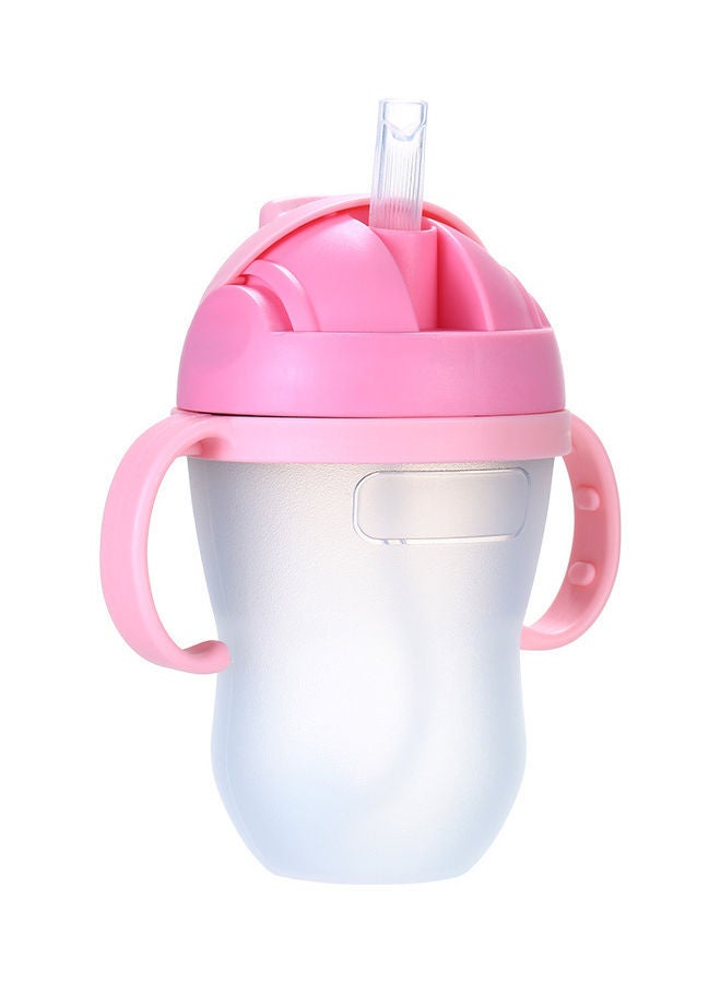 240Ml Baby Wide Mouth Feeding Water Bottle With Straw