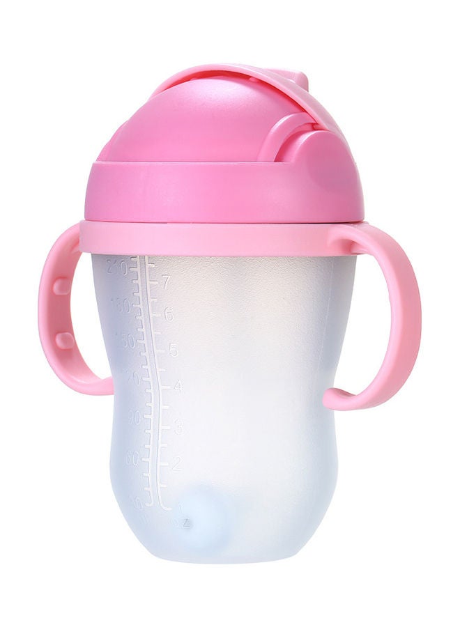 240Ml Baby Wide Mouth Feeding Water Bottle With Straw